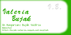 valeria bujak business card