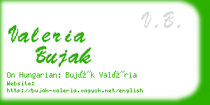 valeria bujak business card